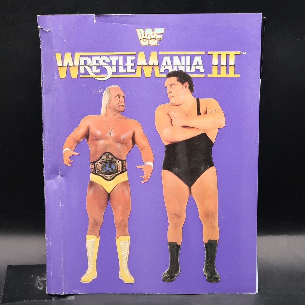 WWF WrestleMania III Program Hulk Hogan vs Andre the Giant Arena Edition 1987